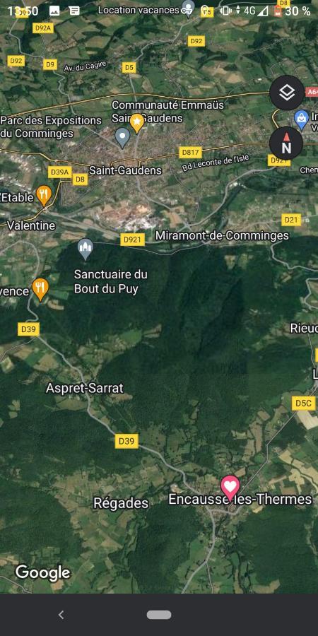 Chaleureux studio indépendant Encausse-les-Thermes Esterno foto