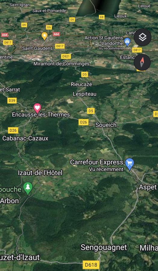 Chaleureux studio indépendant Encausse-les-Thermes Esterno foto